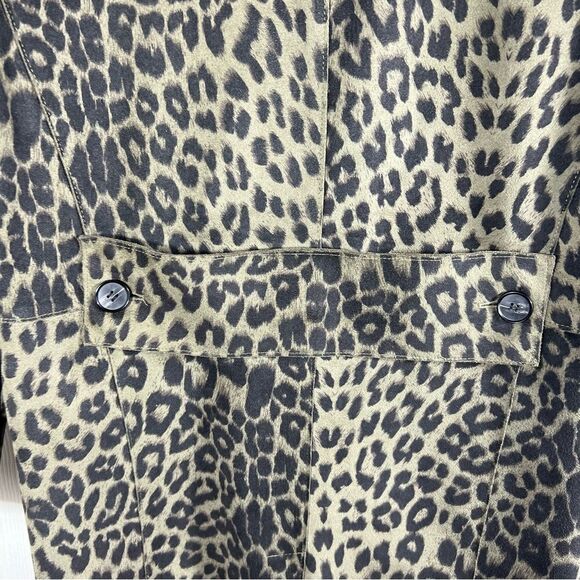 BlankNYC Lush Olive Green Animal Print Faux Suede Jacket - Picture 8 of 12